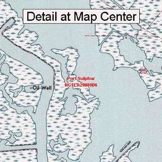  USGS Topographic Quadrangle Map   Port Sulphur, Louisiana 