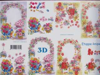 A4 3D Paper Tole Arches of Flowers Buy any 5 Free Gift  