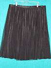 Sz 18W JS Collections Black Tulle & Satin Ribbon Full Sweep Skirt 40 