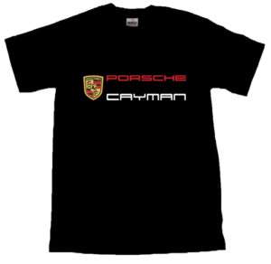 Porsche Cayman Cool Black T SHIRT ALL SIZES  