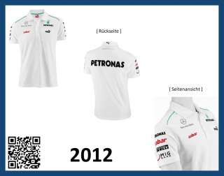 Original Mercedes AMG Petronas Formel 1 F1 Poloshirt Team 2012  Gr. S 