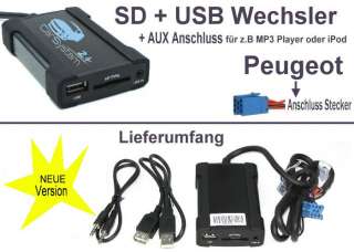 USB SD  AUX Adapter Wechsler Peugeot / Citroen #8  