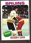 1975 76 Topps Hockey Bobby Orr #100 Boston Bruins NM/MT