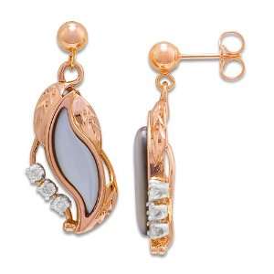   Paradise Earrings with Diamonds in 14K Rose Gold Maui Divers of