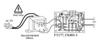   / 220VAC Regulator Power Supply DC 6V 9V 12V 300mA Transformer kit