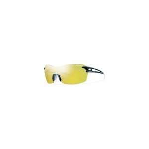 Smith Optics Pivlock V90 Max Sunglasses   Matte Black/Yellow Mirror w 