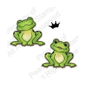 Peachy Keen Clear Stamp Assortment Happy Lil Bigger Froggies; 2 Items 
