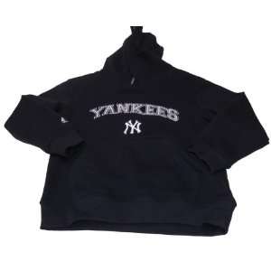  New York Yankees Boys Hooded Sweatshirt Size 5/6 Navy 