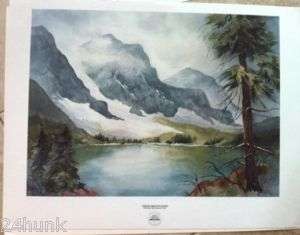 McNayr Signed Lithograph HIGH MOUNTAINS  