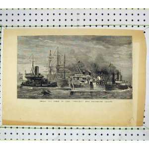  Towing Wreck H.M.S Eurydice Portsmouth Harbour Print