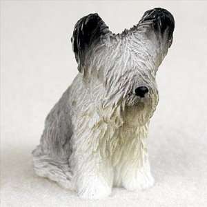 Skye Terrier Miniature Dog Figurine 