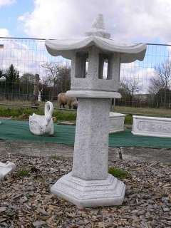 Laterne Chinalampe Japan Steinfigur Koi Teich  