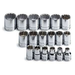   Piece 3/8 Inch Drive 12 Point 7 Millimeter to 24 Millimeter Socket Set