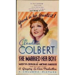 She Married Her Boss Movie Poster (14 x 22 Inches   36cm x 56cm) (1935 