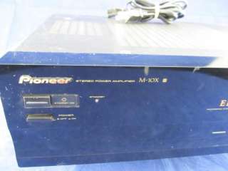 You are viewing a used Pioneer M 10X Stereo Power Amplifier 2 Channel