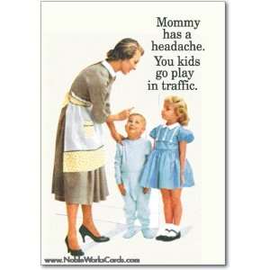  Funny Mothers Day Card Play In Traffic Humor Greeting 