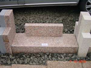 Randsteine Palisaden Granit Blockstufen Treppen Stehlen  