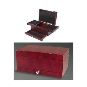  Jewelry Box Anti Tarnish Rosewood Finish Compact (Rosewood 