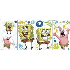  SpongeBob Squarepants Peel & Stick Wall Appliques Set 