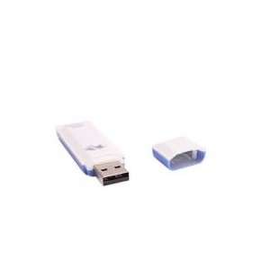    4GB Rectangle Shaped USB Flash Drive Blue & White Electronics