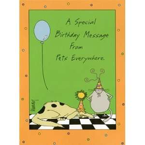  Message From Your Pets Birthday Card Health & Personal 