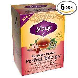 Yogi Raspberry Passion Perfect Energy, 1.12 Ounce Packages (Pack of 6)