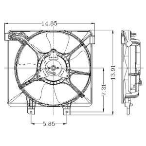   Cooling Fan Shroud Assembly (1993 93 1994 94 1995 95) GA2A 61 710A TYC