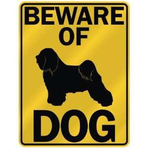 BEWARE OF  TIBETAN TERRIER  PARKING SIGN DOG