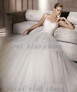 2012 New Sexy A line Tulle Custom Wedding Dress Bridal Gown Size Color 