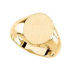 14 Karat Yellow Gold Signet Ring  