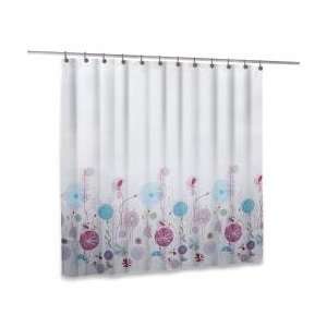    100% polyester shower curtain   Flower design