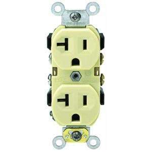 Leviton BR20 00I Grounded Duplex Outlet 