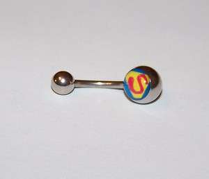 Body Jewelry   14G 14 Gauge Belly Navel Ring Curved Barbell   Superman 