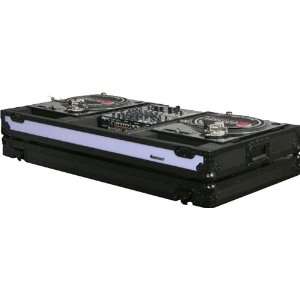Odyssey Ffxbm12wbl Dj Coffin For Two Turntables In Battle Mode And 12 