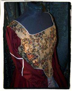   Burgundy Elizabethan Tudor Dress Renaissance costume Gown B 42  