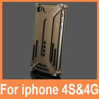   ALUMINUM CLEAVE METAL BUMPER CASE APPLE iphone 4 4S Transformers Brown