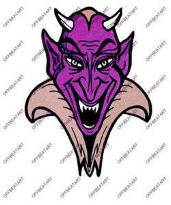 Hot Rod Rat Rod Vintage Window Decal Purple Devil  