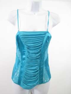 NWT MARCIANO Turquoise Silk Camisole Top Shirt Sz S $78  