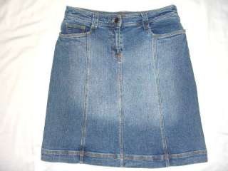 INC International Concepts Knee Length Jean Skirt 10 P  