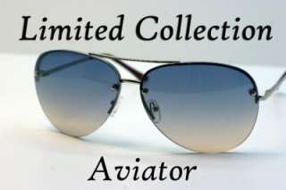 NEW Limited collection Aviator Sunglasses Gray1 Rimless  