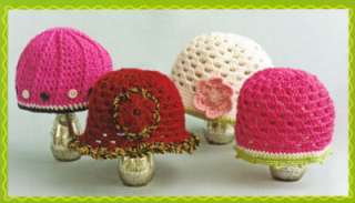 Fun Fashions Little Girls Crochet Hats Sweaters Pattern  