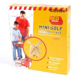 Red Toolbox Kids Mini Golf Windmill Carpentry Kit  