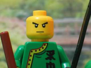 New Custom Green Ninja Ninjago Minifigure Genuine Lego Custom Painted 