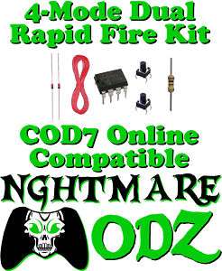 Xbox 360 Rapid Fire Mod Chip Kit CoD4 CoD6 Halo Gears  