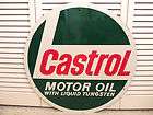VINTAGE ORIGINAL CASTROL MOTOR OIL HEAVY METAL SIGN AUTO REPAIR RATROD 