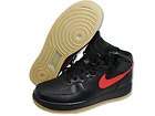 NIKE Men Shoes Air Force 1 Mid 07 Black Red Athletic Shoes SZ 8