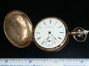   WATCH CO. HUNTER CASE POCKET WATCH   DOESNT WORK  NO CRYSTAL  