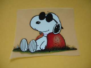 SNOOPY JOE COOL PEANUTS CHARLIE BROWN Iron On Patch Heat Transfer 