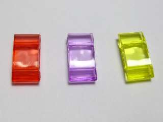100 Mixed Color Transparent Acrylic Square 2 Hole Beads  