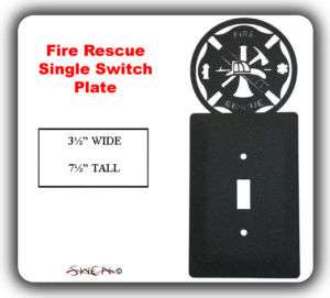 FIRE RESCUE FIREMAN Light Switch Plate Cover ~NEW~  